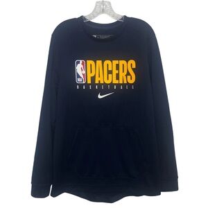 Nike Indiana Pacers Navy Blue Team Issued Official Sweatshirt NBA Basketball EUC